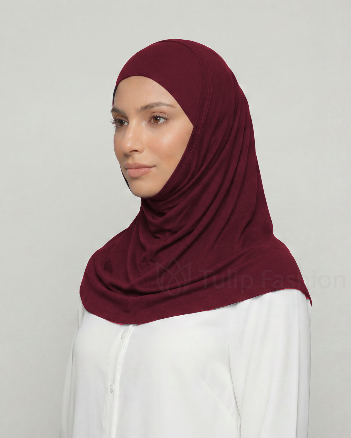 Hijab Al Amira Viscose - Maroon - 2