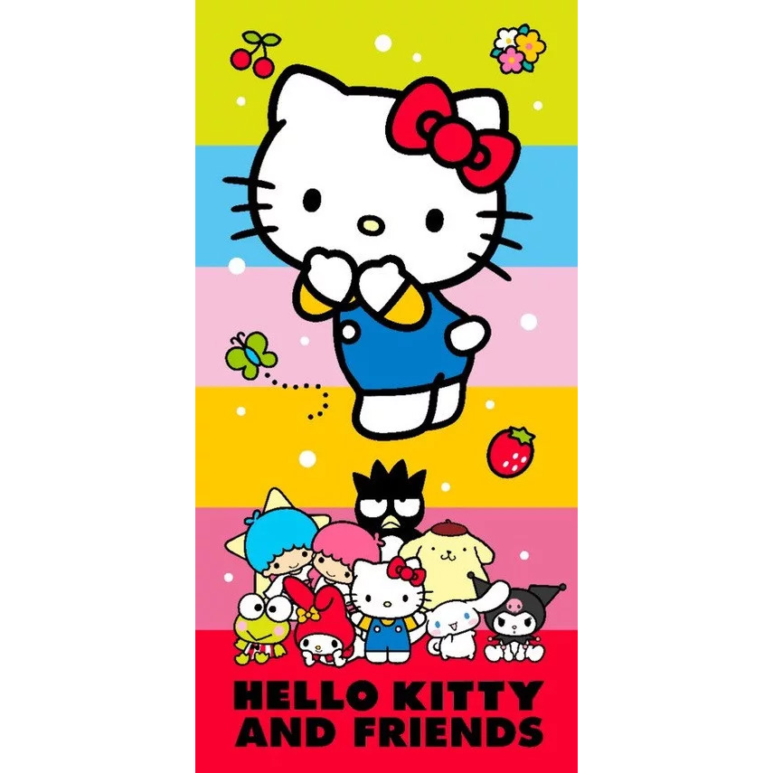 Hello Kitty and Friends Badhandduk - Cute 70 x 140 cm