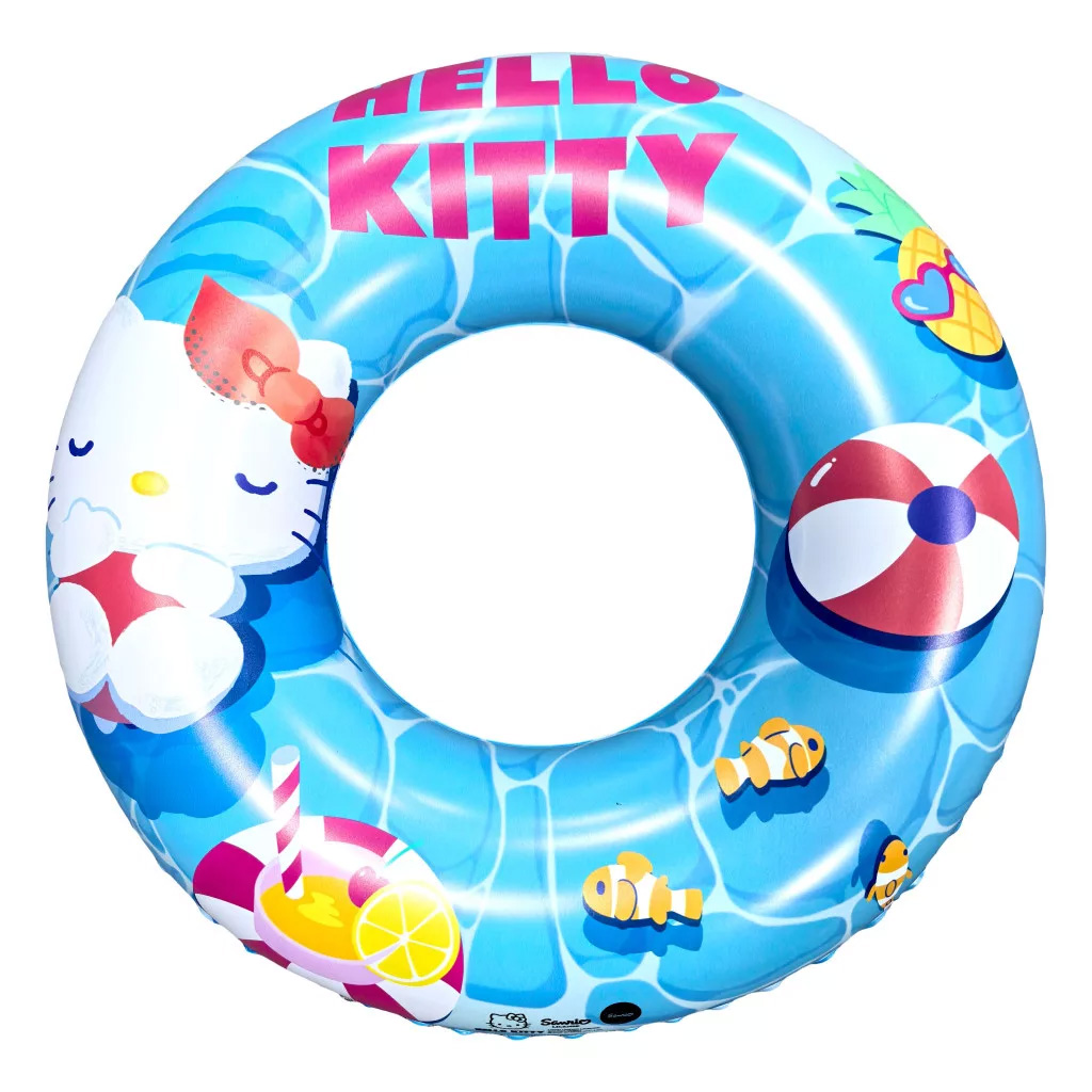 Sanrio Hello Kitty Simring 51 cm – Blå Kawaii Badring med Hello Kitty