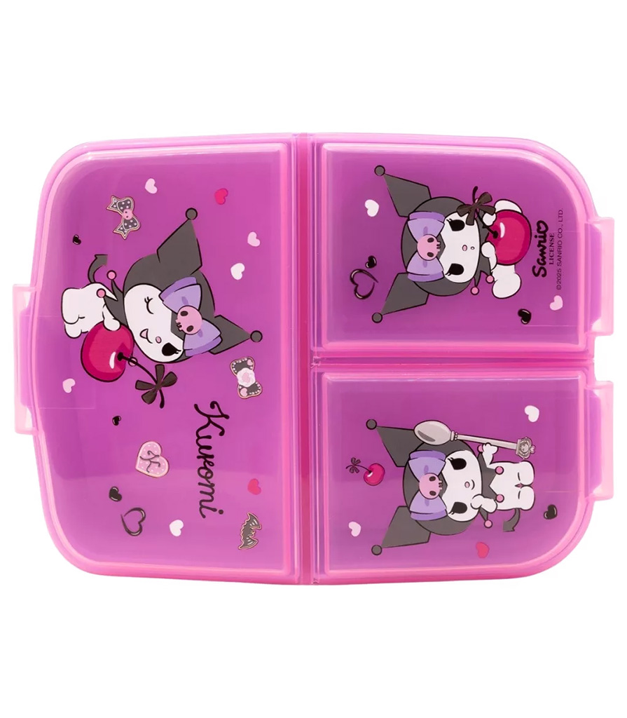 Kuromi Lunchlåda med flera fack, Smörgåslåda - 3