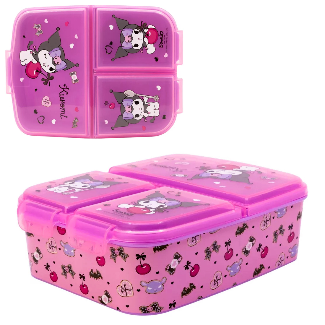 Kuromi Lunchlåda med flera fack, Smörgåslåda