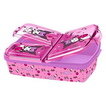 Kuromi Lunchlåda med flera fack, Smörgåslåda