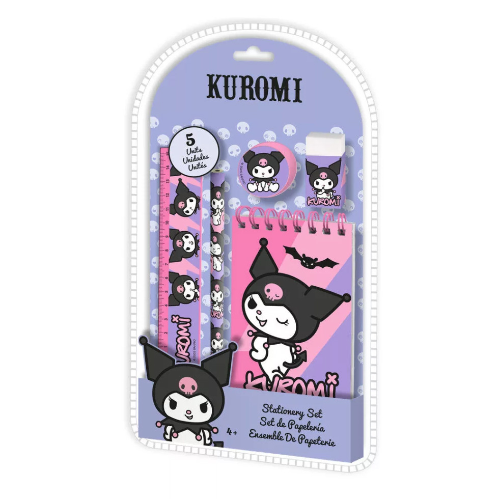 Kuromi Pennset - 5 delar - 2