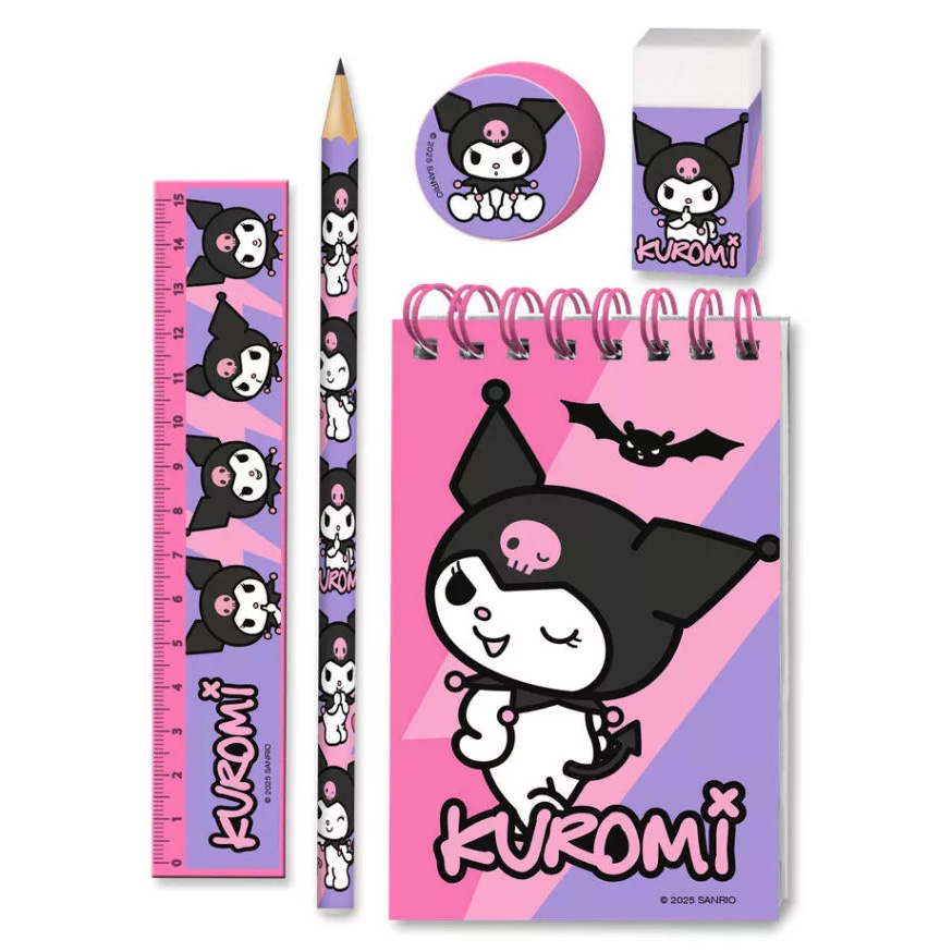 Kuromi Pennset - 5 delar