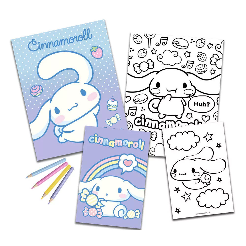 Cinnamoroll Målarböcker med Färgpennor - 2