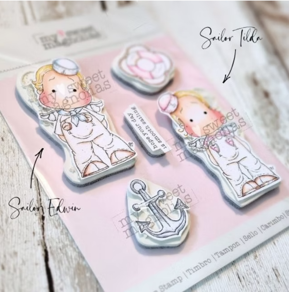 MAGNOLIA -SWEET MAGNOLIAS MSM Smooth Sailing Rubber stamp sheet