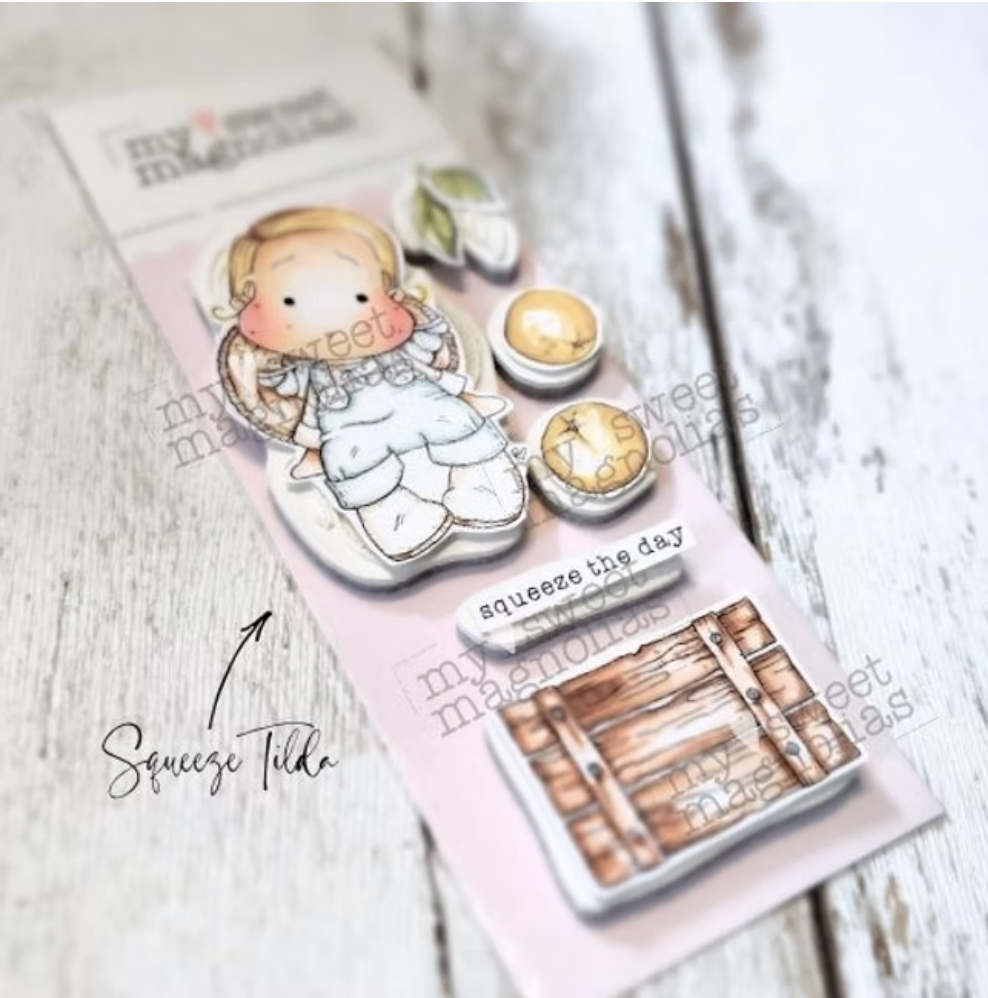 MAGNOLIA -SWEET MAGNOLIAS MSM Squeeze the Day Rubber stamp sheet - 2