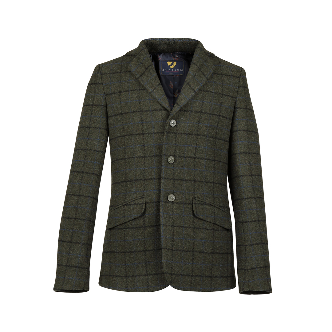 Aubrion Saratoga Tweed Ulljakke herre Dark Green Check