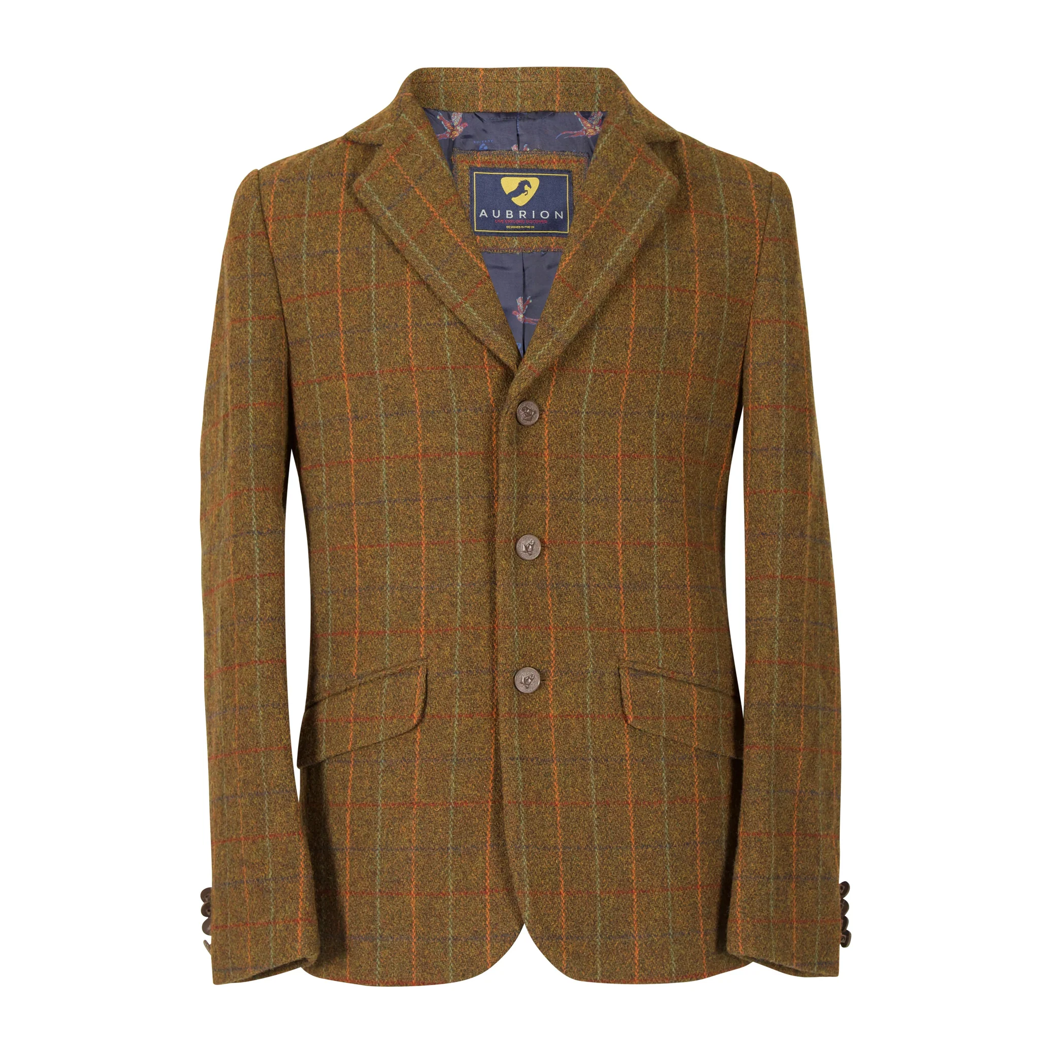 Aubrion Saratoga Tweed UllJakke herre Rust Check