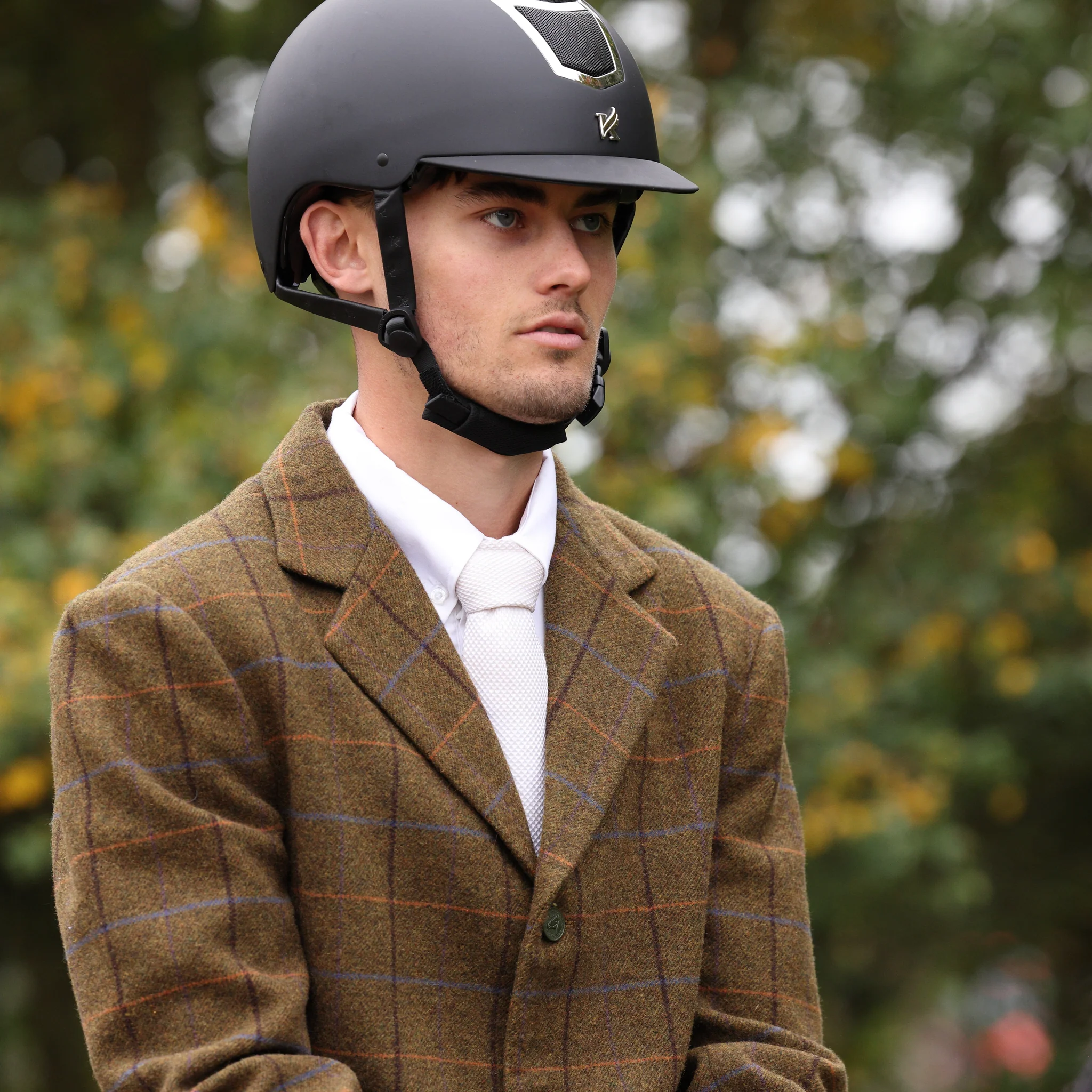 Aubrion Saratoga Tweed Ulljakke herre Oak Brown Check - 3