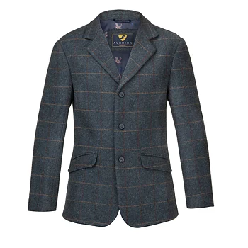 Aubrion Saratoga Tweed Ulljakke herre Navy Check