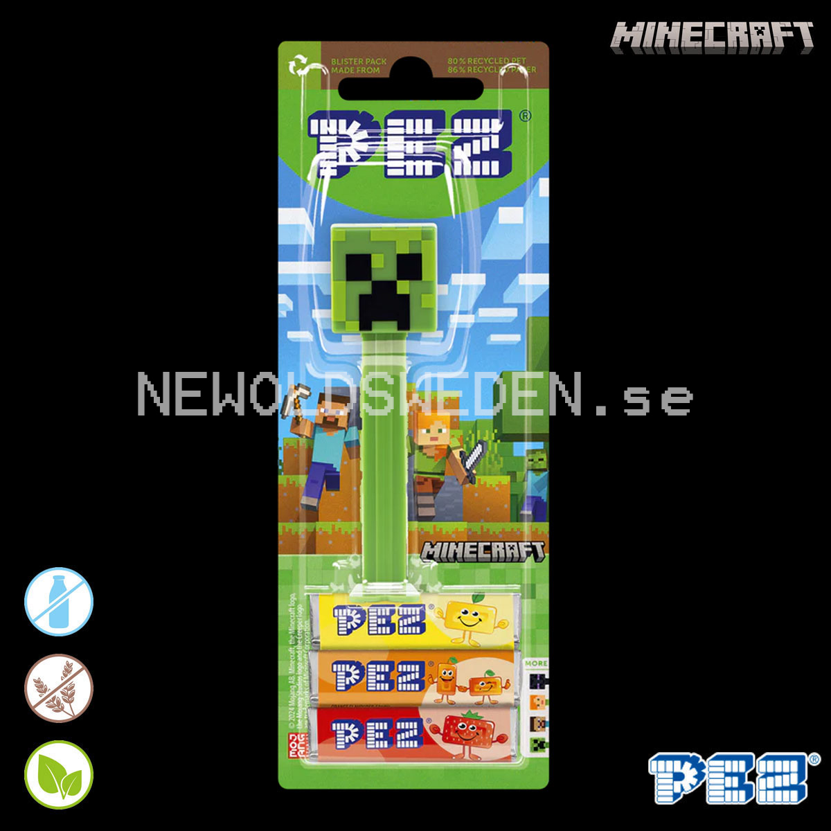 PEZ Dispenser CREEPER + Candy - Minecraft - PE100 - 3