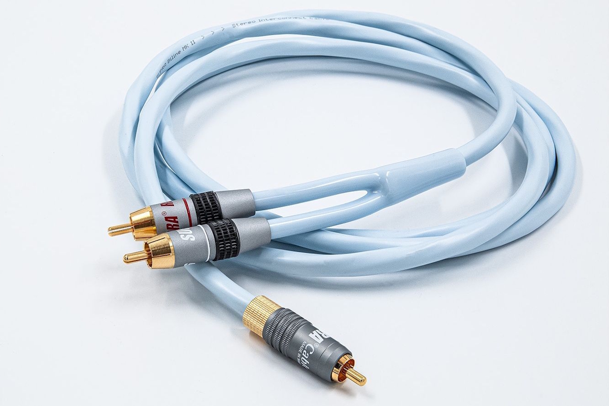 Supra Y-LINK 1RCA-2RCA Isblå Subwooferkabel