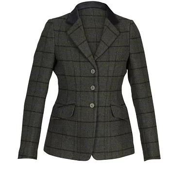 Aubrion Saratoga tweed Ulljakke dame Dark Green Check