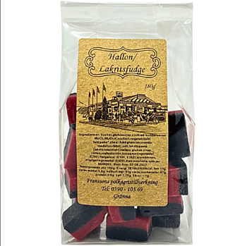 Franssons - Hallon & Lakritsfudge 180g