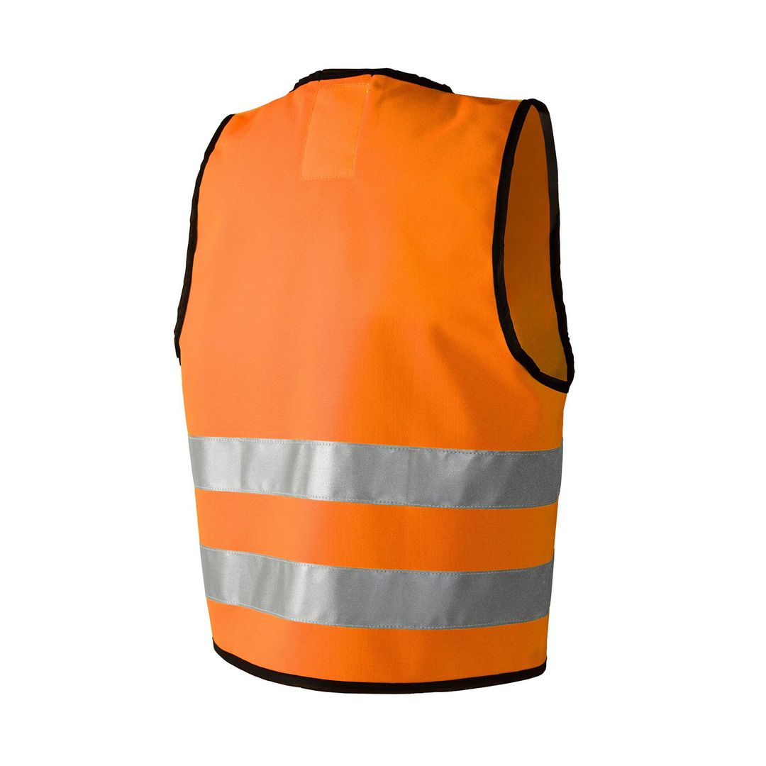 Reflexväst vuxen med kardborre orange M-XXL - 2