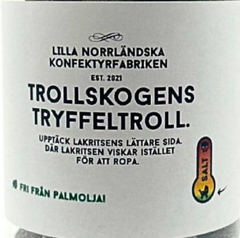 Lilla Norrländska Konfektyrfabriken Trollskogens Tryffeltroll 250g - Choklad- och lakritsgodis