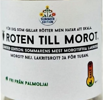 Lilla Norrländska Konfektyrfabriken Roten till Morot 250g - Lakritskonfekt, ingen morot!
