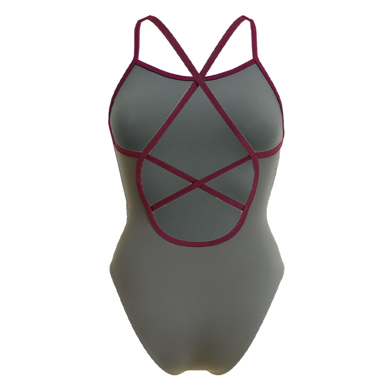 Baddräkt Flick ISHA2.0 aClimateHero Double-Cross-Back Grey - 2