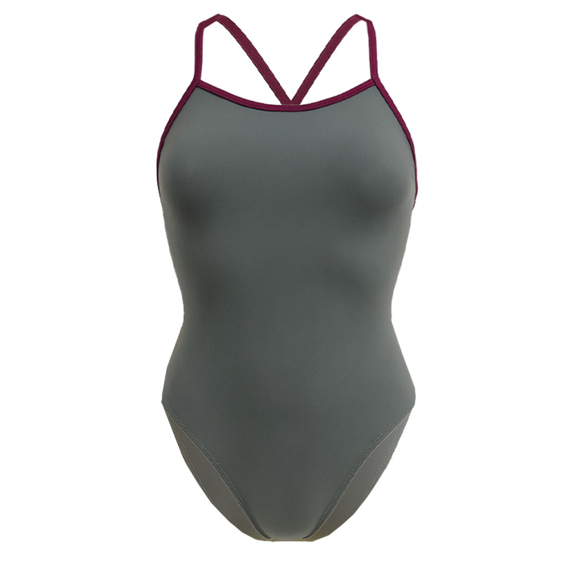 Baddräkt Flick ISHA2.0 aClimateHero Double-Cross-Back Grey