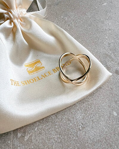 Scarfring kors liten guld