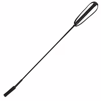 Nøytral ridepisk m/håndstropp sort 65 cm