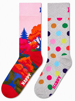 2-Pack Happy Socks Fall and Dot Socks