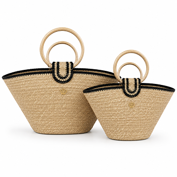 Malkaa Beach Bag Ibiza Natural/Black