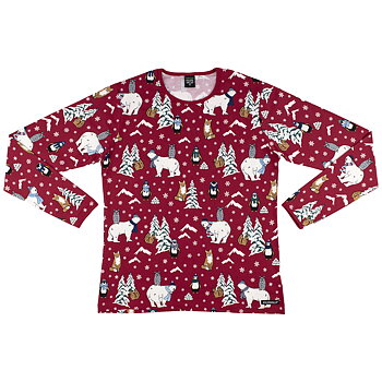 t-shirt vuxen WINTER ANIMALS CHILI