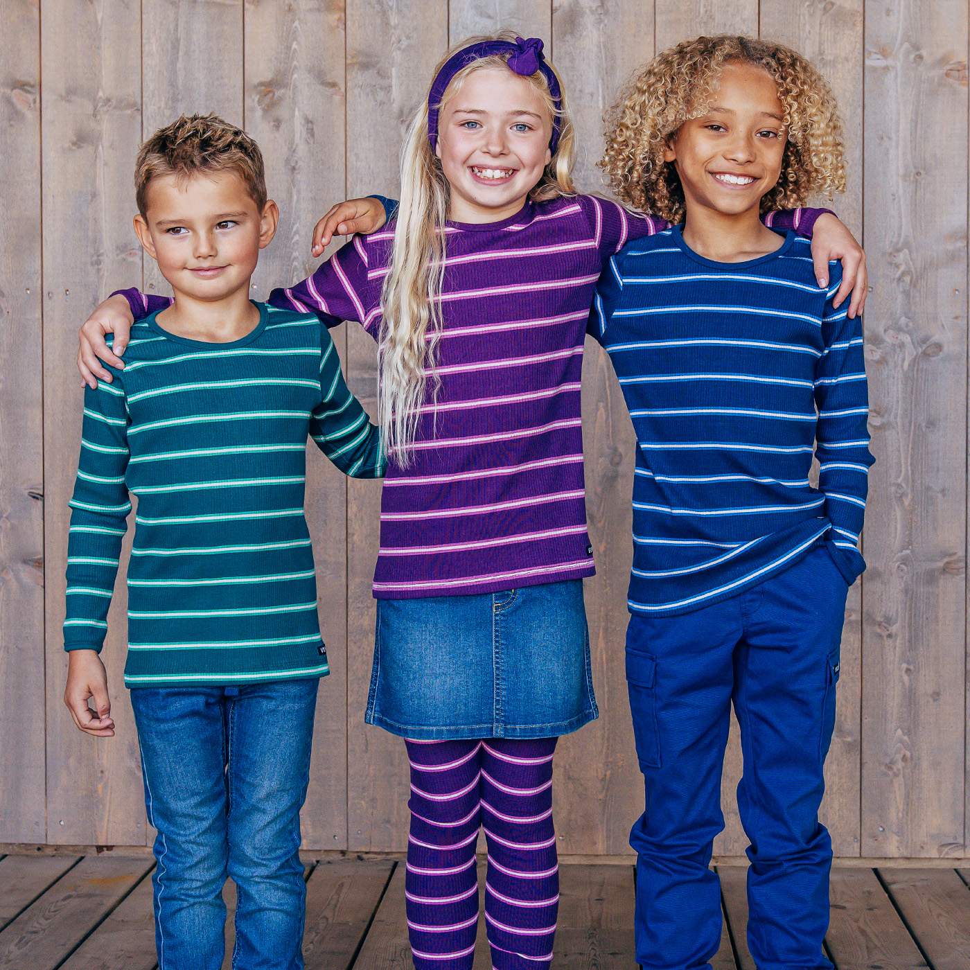 t-shirt RIB STRIPES GRAPE/MAGNOLIA - 2