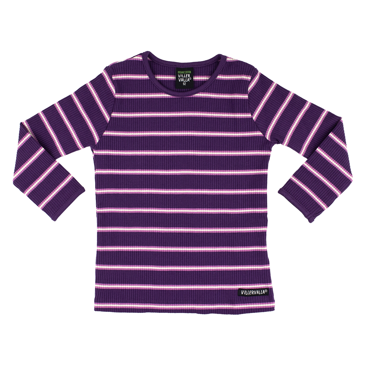 t-shirt RIB STRIPES GRAPE/MAGNOLIA