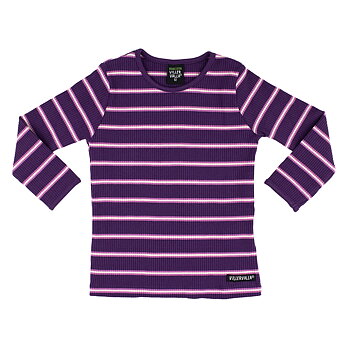 t-shirt RIB STRIPES GRAPE/MAGNOLIA