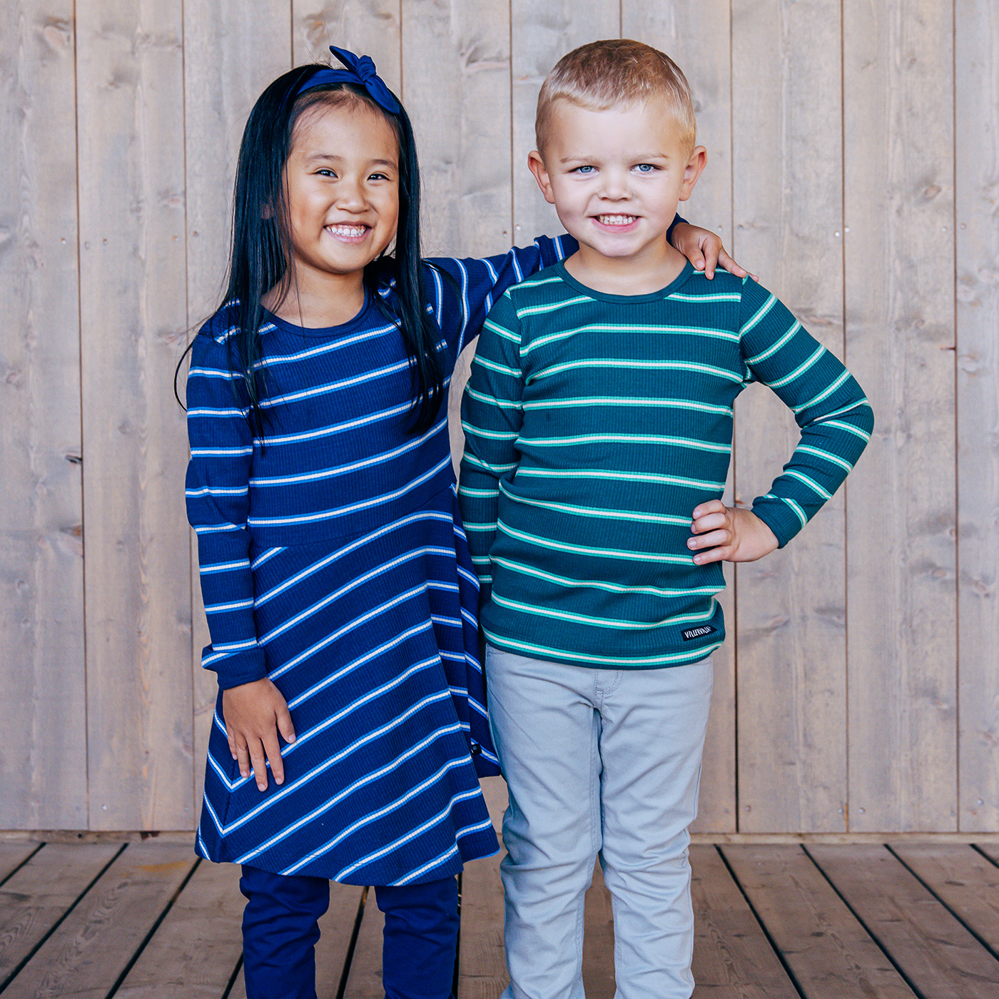 t-shirt RIB STRIPES CYPRESS/VERDANT - 2