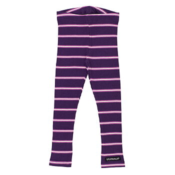 leggings RIB STRIPES GRAPE/MAGNOLIA
