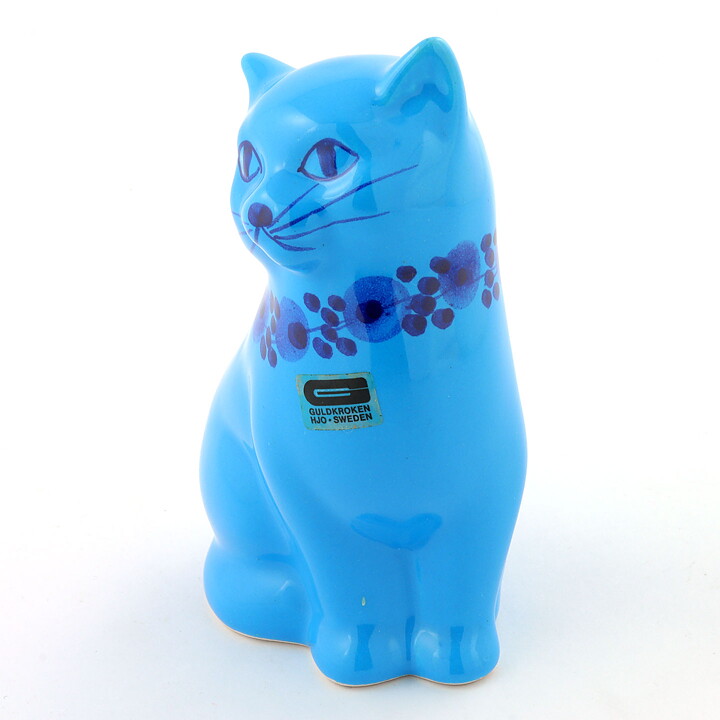 メルタ・グルンディッツ  ターコイズブルーのネコ  15cm  1970年代