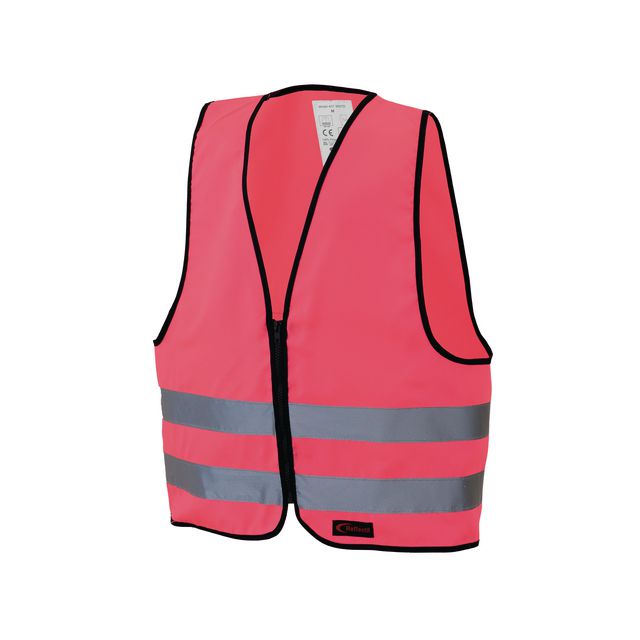 Reflexväst dragkedja barn rosa XXS-S