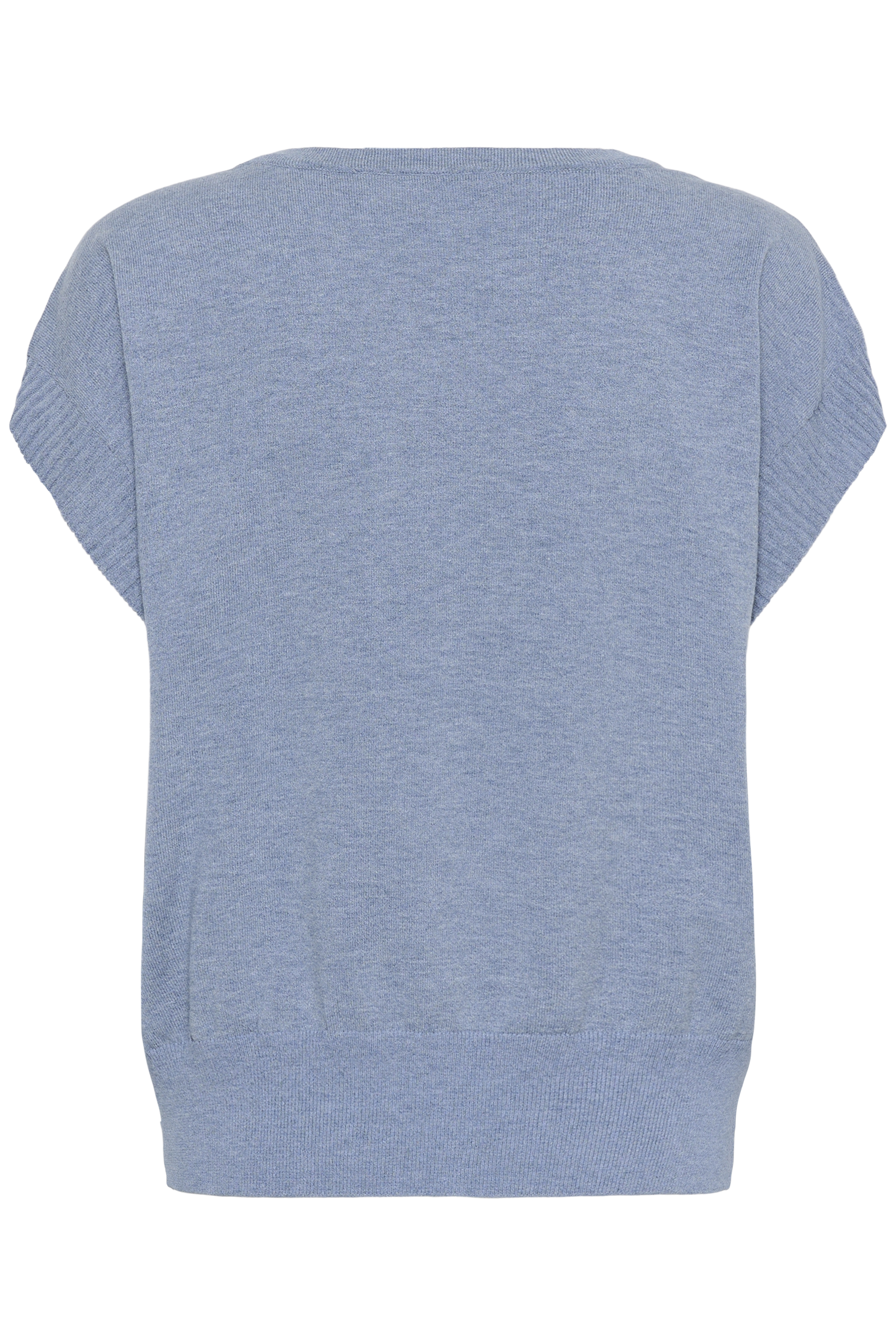 CRDela Slipover Stonewash Melange Tunnstickad väst - 6