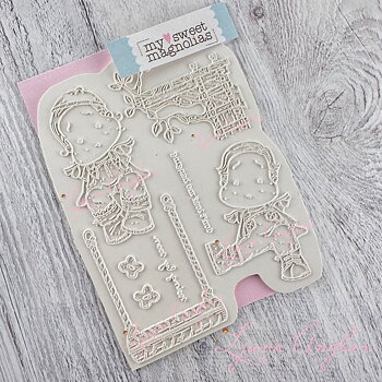 MAGNOLIA -SWEET MAGNOLIAS MSM   Swing By Rubber stamp sheet