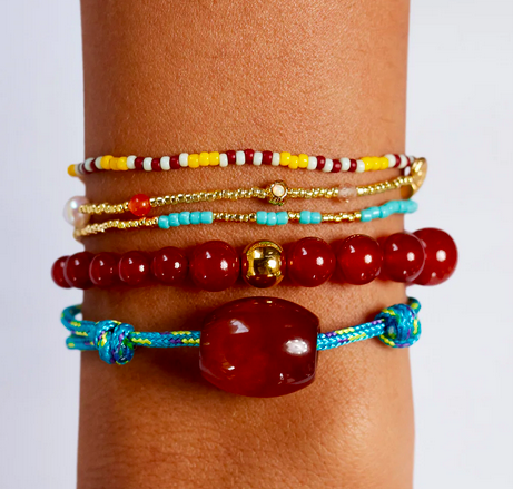 Float Bracelet Red Jade