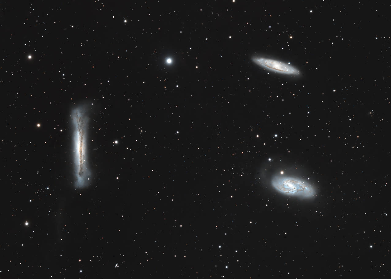 LEO GALAXY TRIPLET - M65, M66 OCH NGC3628