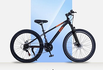 CYKEL Mountainbike 29" tum|  SVART OCH ORANGE FÄRG 21 växlar - SHIMING