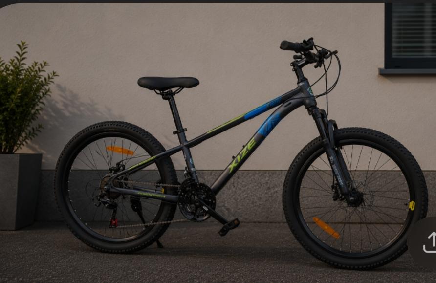 CYKEL Mountainbike 27,5" tum|  BLÅ MED SVART FÄRG 21 växlar - SHIMING