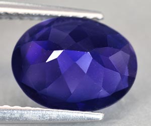 1.93 ct vacker hög kvalitets oval naturlig iolit ädelsten - 3