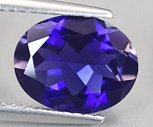 1.93 ct vacker hög kvalitets oval naturlig iolit ädelsten