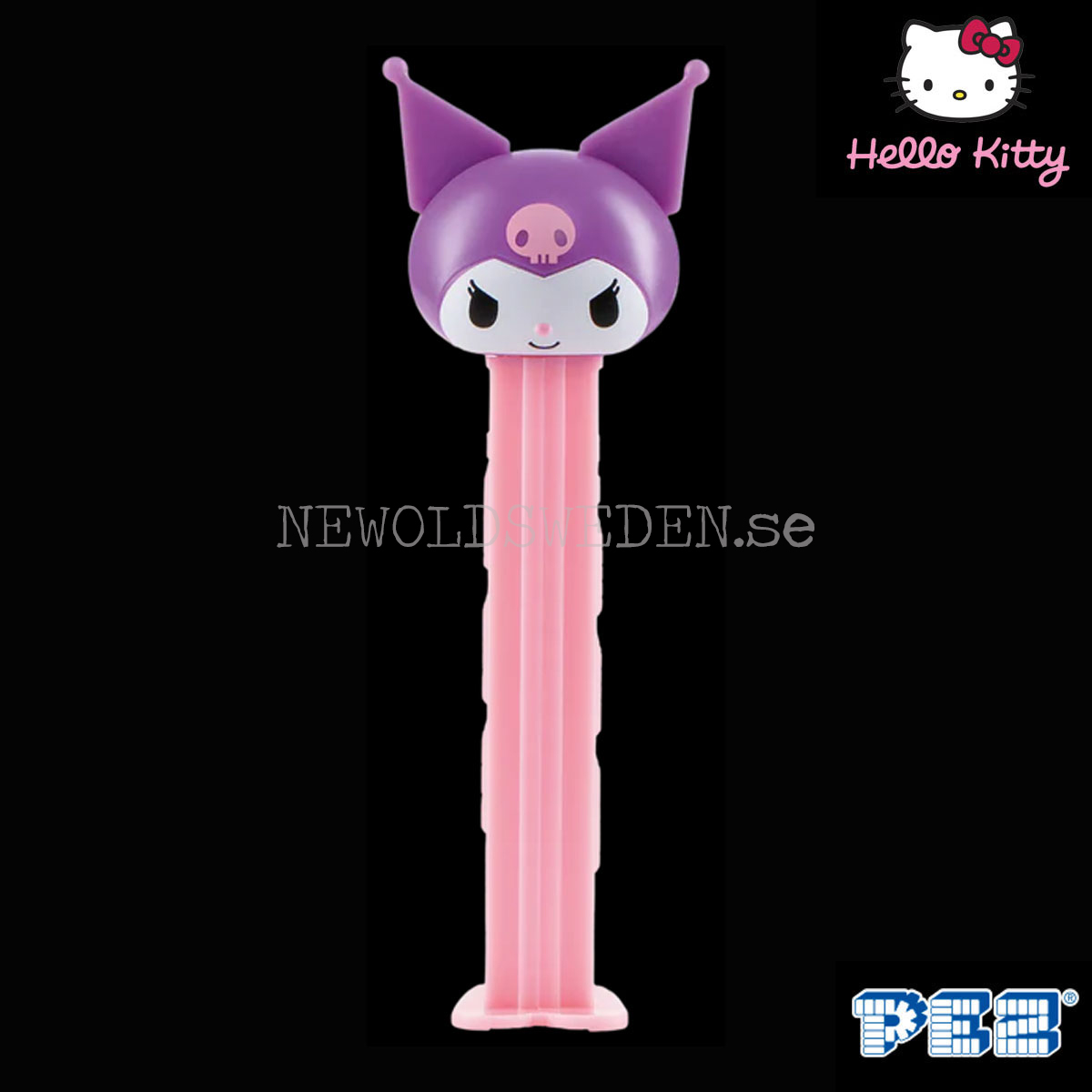 PEZ Dispenser KUROMI PURPLE + Godis - Hello Kitty  Samlarfigur - PE85 - 5