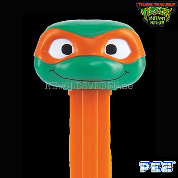 PEZ Dispenser MICHELANGELO + Godis - Turtles Samlarfigur - PE95