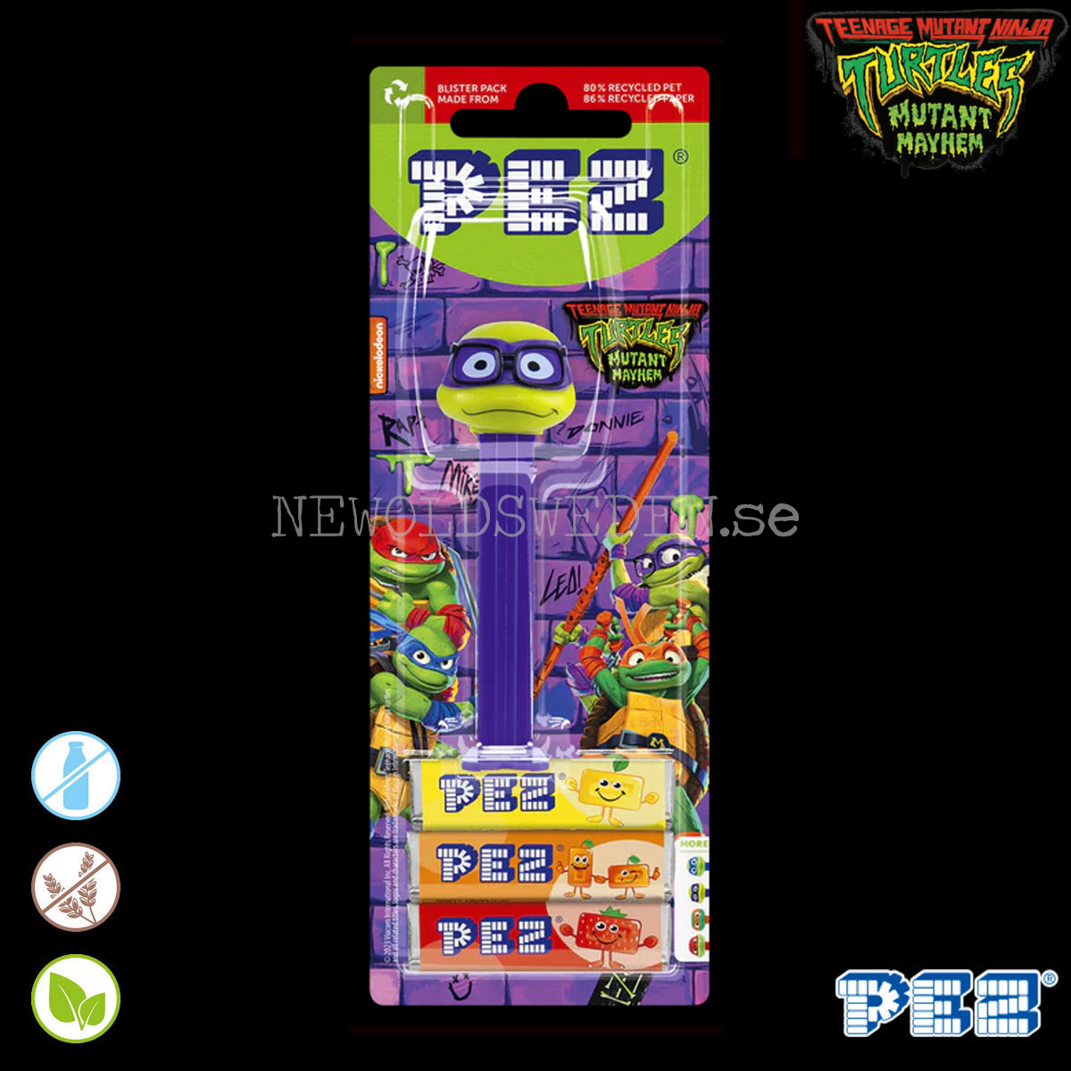 PEZ Dispenser DONATELLO + Godis - Turtles Samlarfigur - PE95 - 3