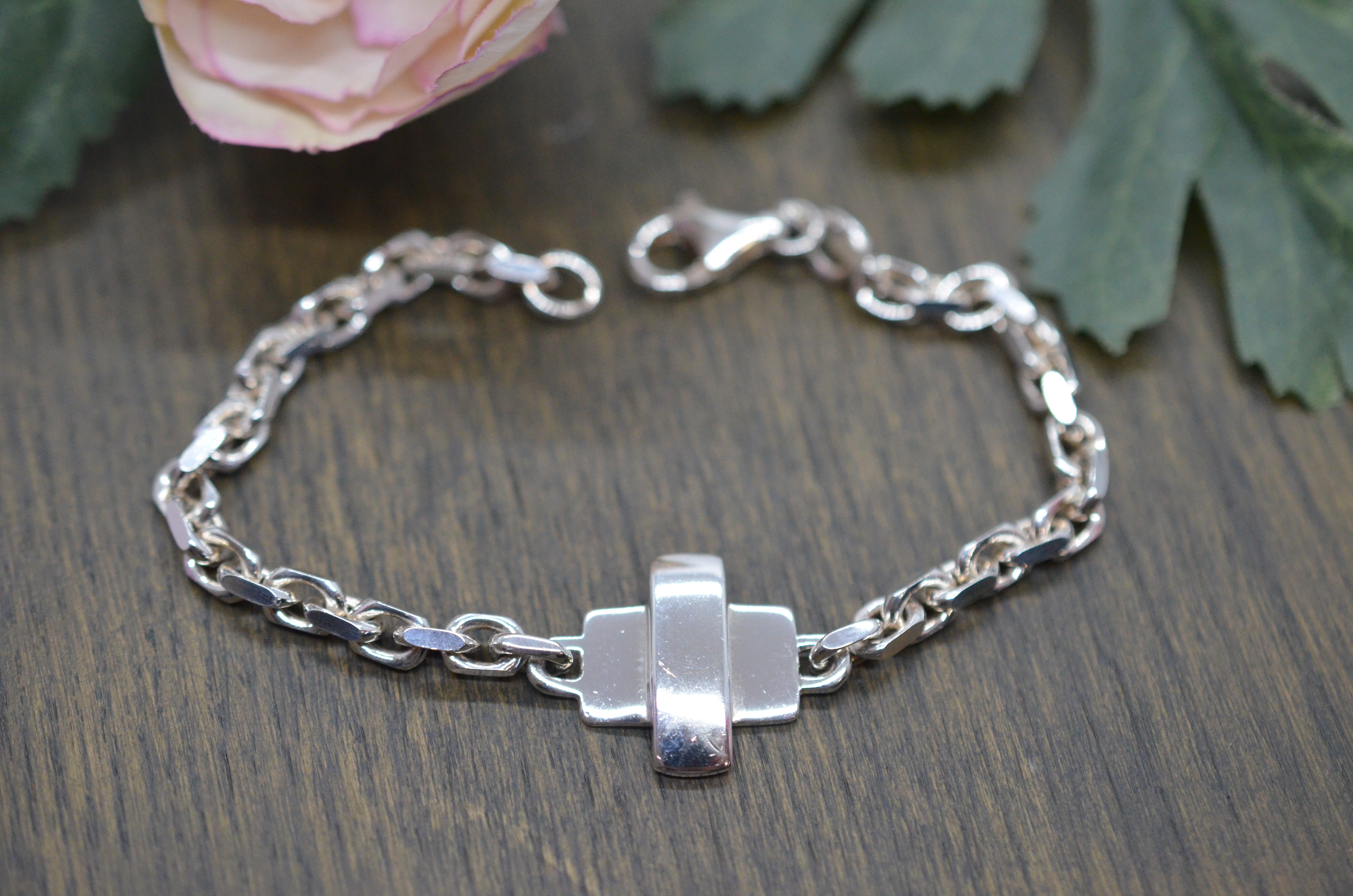 Second-hand Efva Attling silver bracelet "LITTLE CROSS" - 2