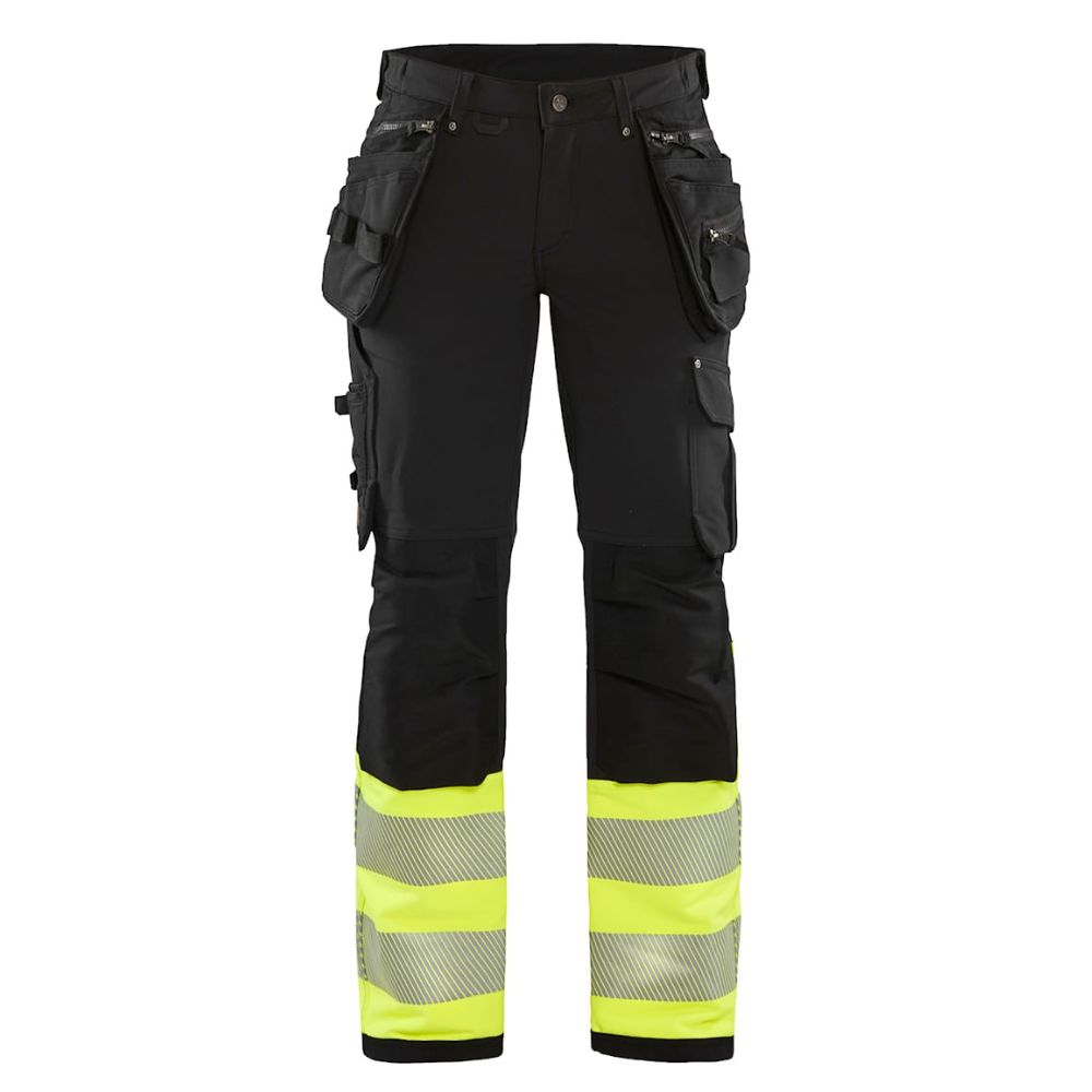 Hantverksbyxa varsel Kl 1, 4-vägsstretch, dam. Blåkläder 7193.