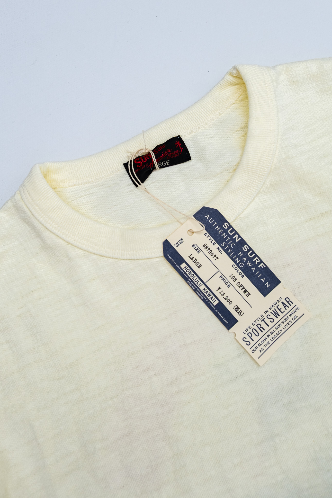 Sun Surf - SS79677 Slub Yarn T-Shirt Piilani’s Lunches Off-White - 6